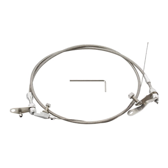 Car Accessories Stainless Braided Cable Transmission Detent For Ford C6 Trans