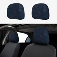Car Accessories for Women and Men, Headrest Covers for Cars 2 Pack, Car