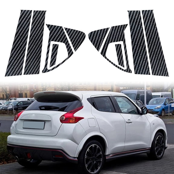 Car Accessory For Juke Trim Glossy Black Car Window Trims Perfect Fit Perfect Vehicle Match Polycarbonate Material