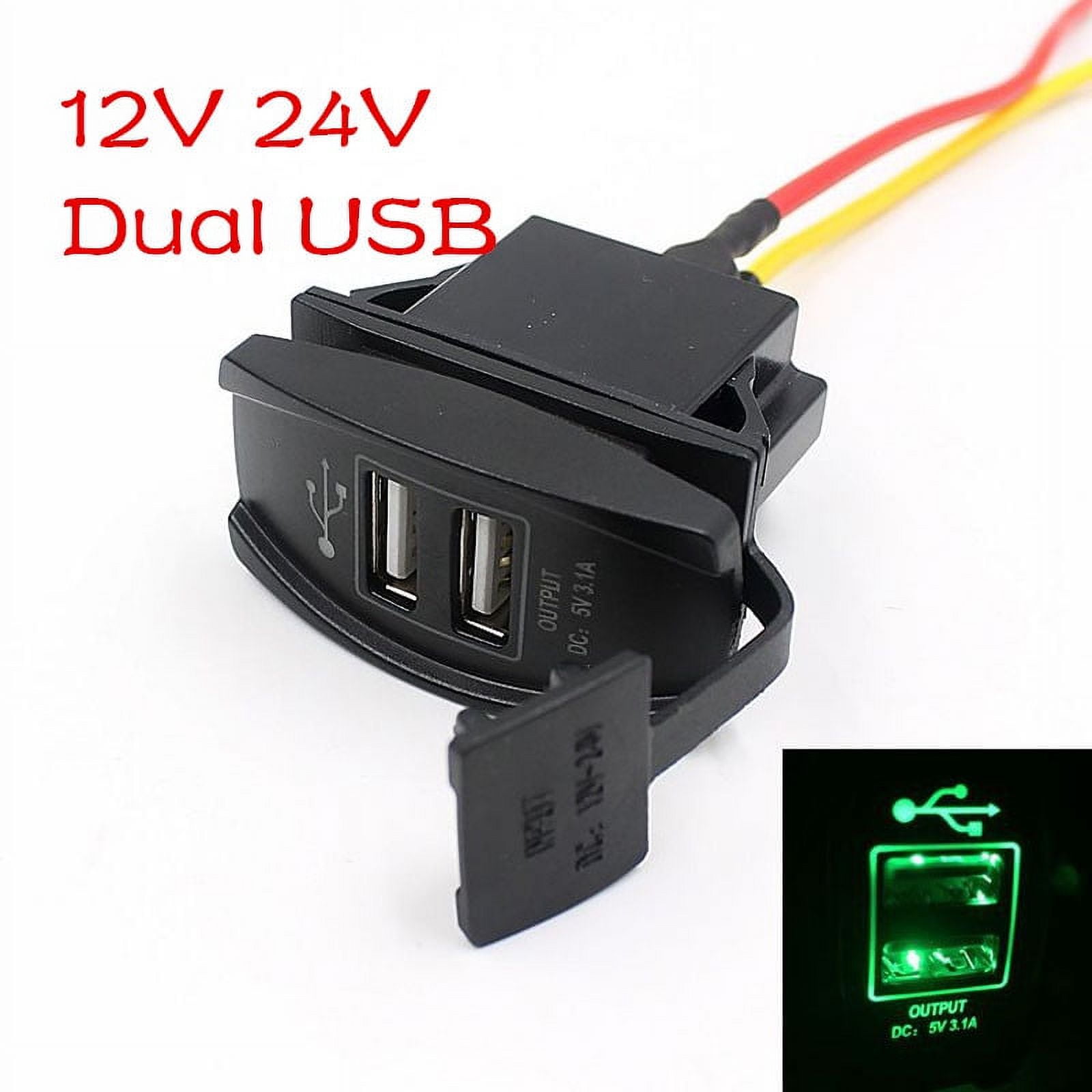 Car Adapter Plug in Car Charger Fast Charging 12v Battery Connectors Female Cup Holder for Cars