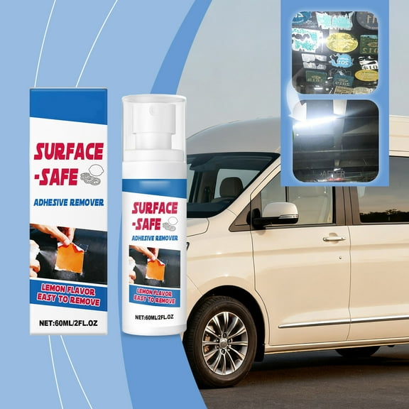 Car Adhesive Remover Spray 60ml | Powerful Sticker, Tape & Glue Residue Cleaner for Automotive & Electronics | No Residue, Easy Application, Multipurpose Cleaning Solution