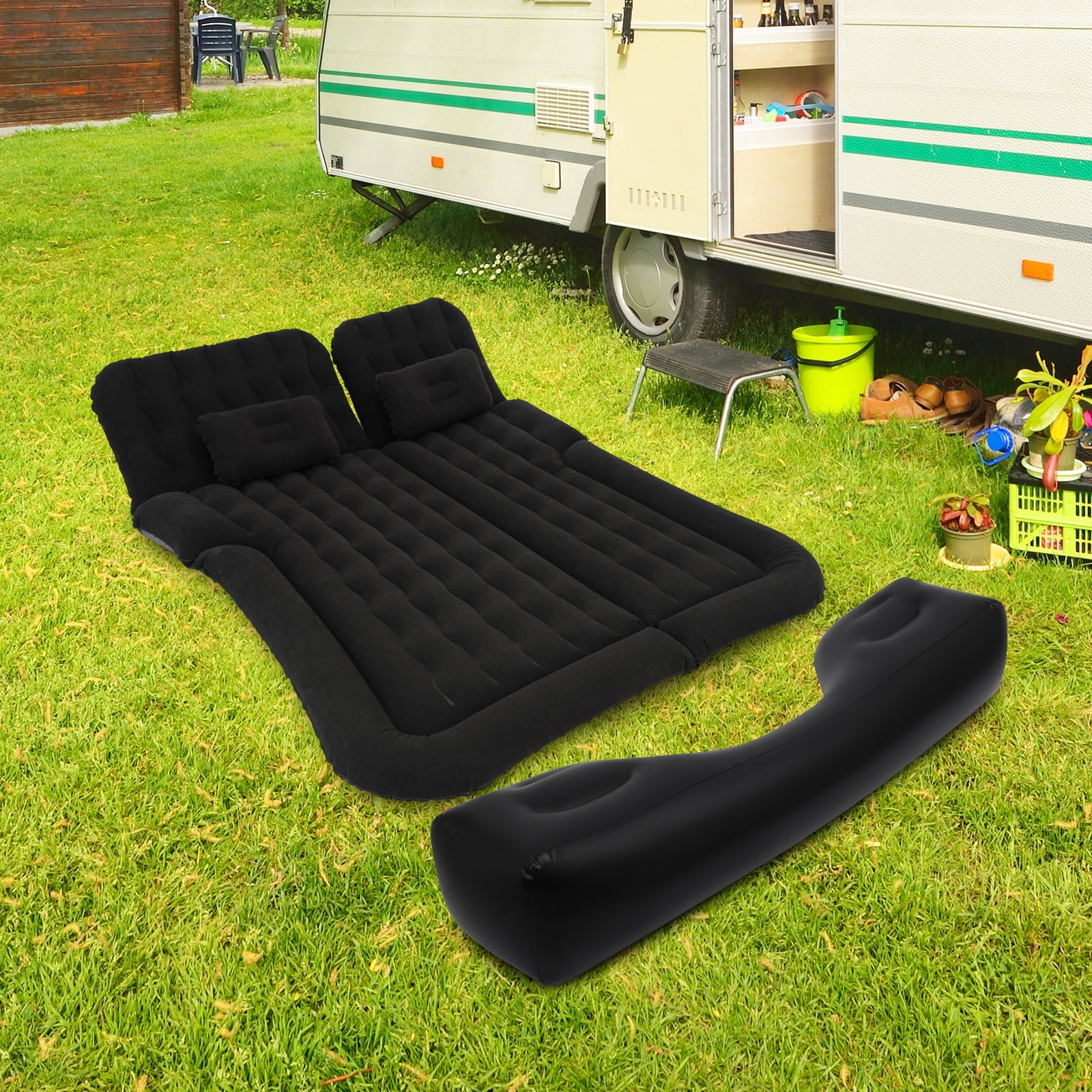 Car Air Bed Air Mattress Backseat Inflatable Cushion & Pump for SUV/Truck/Van