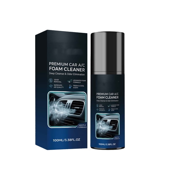 Car Air Conditioner Foam Cleaner, Auto Vent Odor Remover, Vehicle AC Deep Cleaning Spray, 100ml Portable DIY Car Maintenance Liquid