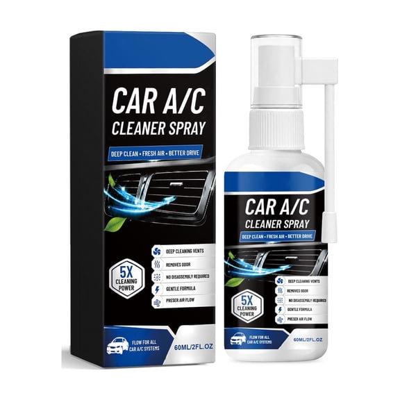 Car Air Conditioner Vent Cleaning Spray, Extended Nozzle Auto Air Duct Cleaner, Vehicle Vent Air Circulation Spray, Holiday Travel Car Vent Cleaner