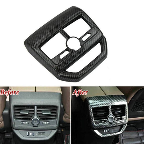 Car Air Conditioning Cover Trim, for 3008 5008 GT Rear Behind Armrest Box Outlet Vent Frame Decoration