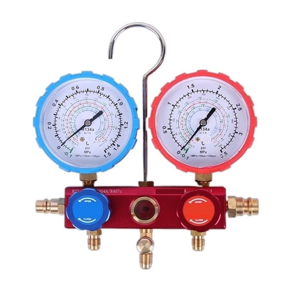 Car Air Conditioning Pressure Manifold Gauge Hose Kit For R134A R12 R22 R502 Refrigerant Set With Storage Box ,Wide Use