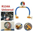 Car Air Conditioning Recharge Measuring Kit Hose Gas Gauge R134A