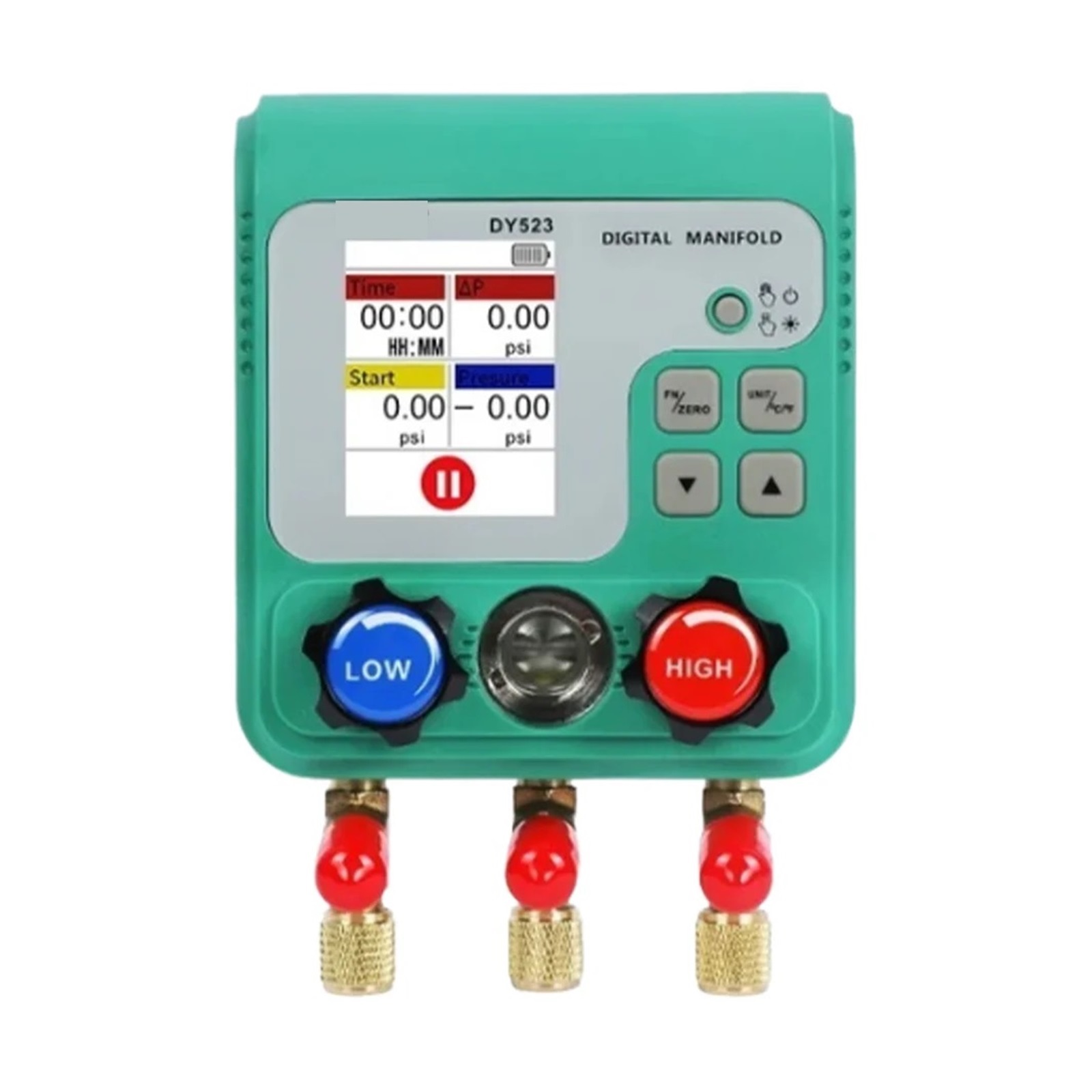 Car Air-Conditioning Refrigerant Fluoride Meter Digital Group Pressure Gauge Vacuum Meter for HVAC