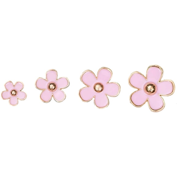 Car Air Diffuser Clips - Alloy Material, Daisy Design, Fragrance Pad Included, for Car Vent Odor Removal/Decoration(4 Pcs)