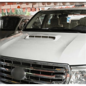 Car Air Flow Intake Hood Scoop Vent Bonnet Decorative Cover Universal White