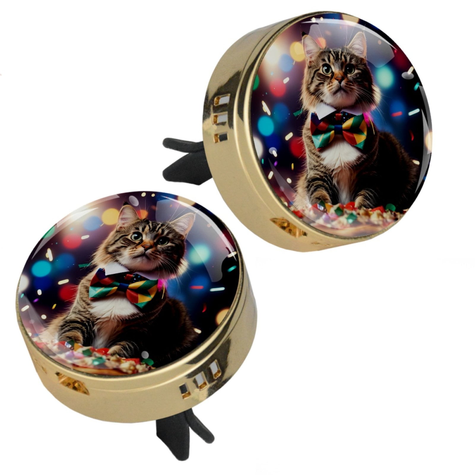 Car Air Freshener 2PCS Car Aromatherapy Essential Oil Diffuser Locket