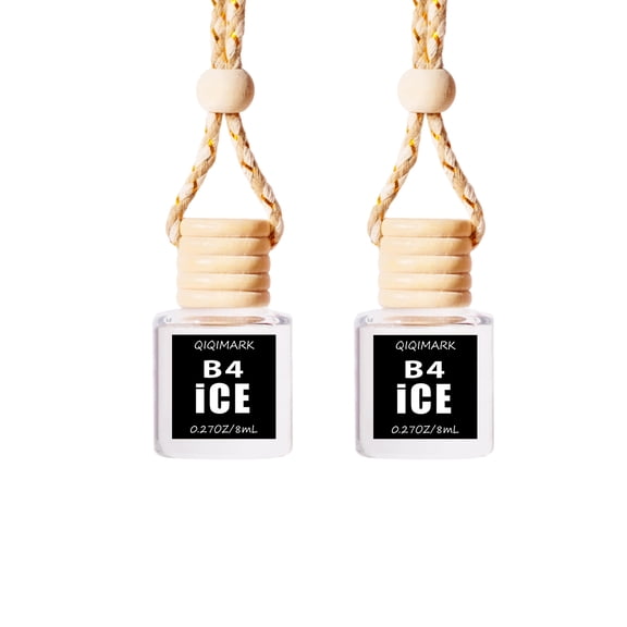 Car Air Freshener Diffuser, Long Lasting Black-Ice Fragrance Car Freshie Revitalize Your Drive with Hanging Air Freshener Diffuser Aromatic Bliss On the Go (2pcs Black Ice)