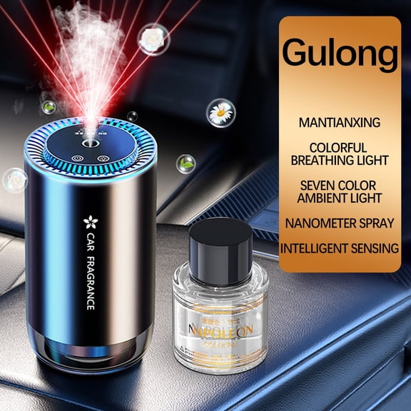 Car Air Freshener Diffuser Smart Aromatherapy Machine, Automatic Fragrance Dispenser With Starry Sky Decoration USB Rechargeable Design, For Car Interior Travel Daily Driving