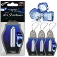 thumbnail image 1 of Car Air Freshener Hanging Clips 3 Pack, Each 5ml, Up to 135 Days Long-Lasting Fragrance, Eliminates Odors Hanging Car Air Freshener, Suitable for Men and Women (Crystal Ice), 1 of 5
