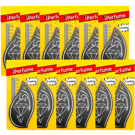 Car Air Freshener I Long Lasting Scent for Auto or Home, Bulk Pack of 25, Black