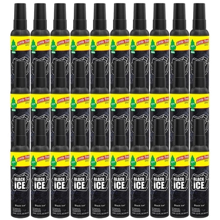 Car Air Freshener Little Trees Spray (Black Ice), 30 PCS