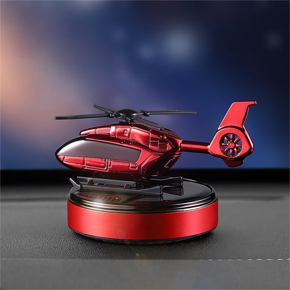 Car Air Freshener — Solar Powered Rotating Aroma Diffuser, Auto Vent Clip-On Refillable Air Freshener for Vehicles()