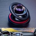 thumbnail image 1 of Car Air Freshener, Solar Powered Rotating Double Ring Hanging Decor with Aromatherapy Feature, Soothing Scent and Mesmerizing Motion for Interior Enhancement, 1 of 6
