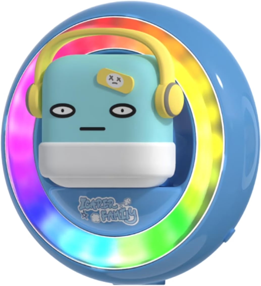 Car Air Freshener Vent Clip with 3 Scented Tablets - Cartoon Design with Colorful LED Lights, Car Interior Decor - For Car Owners, Daily Commuters, Travelers