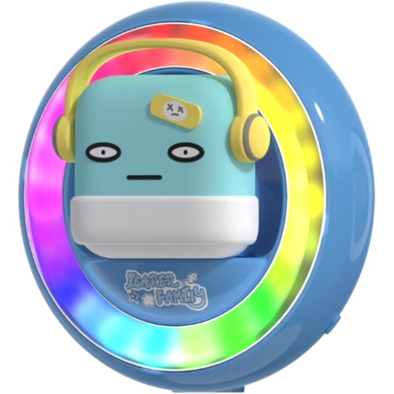 Car Air Freshener Vent Clip with 3 Scented Tablets - Cartoon Design with Colorful LED Lights, Car Interior Decor - For Car Owners, Daily Commuters, Travelers