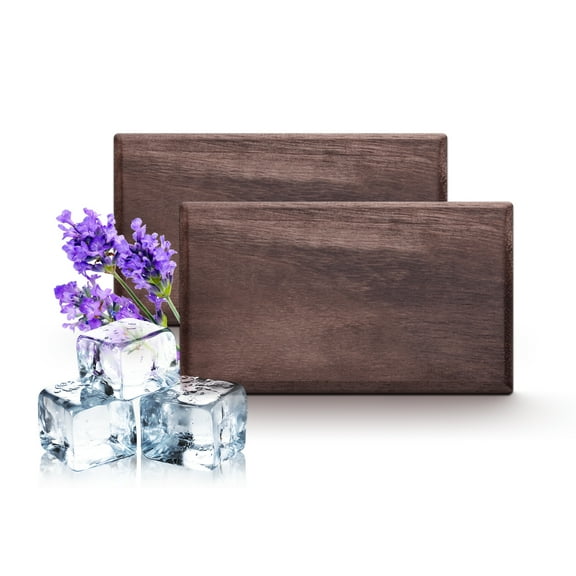 Car Air Freshener Wood Block Aromatherapy Car Deodorant Aromatherapy Neutral Fragrance Refill, 2pcs
