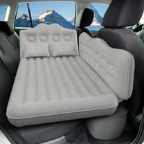 Car Air Mattress Inflatable Back Seat Camping Bed for SUV Sedan Truck Trunk Sleeping Pad Mat with Electric Air Pump, Gray