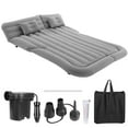 thumbnail image 1 of Car Air Mattress, Inflatable SUV Truck Air Mattress Back Seat Camping Bed Thickened Flocked Car Sleeping Pad for Travel with Car Air Pump 2 Pillows Grey, 1 of 12