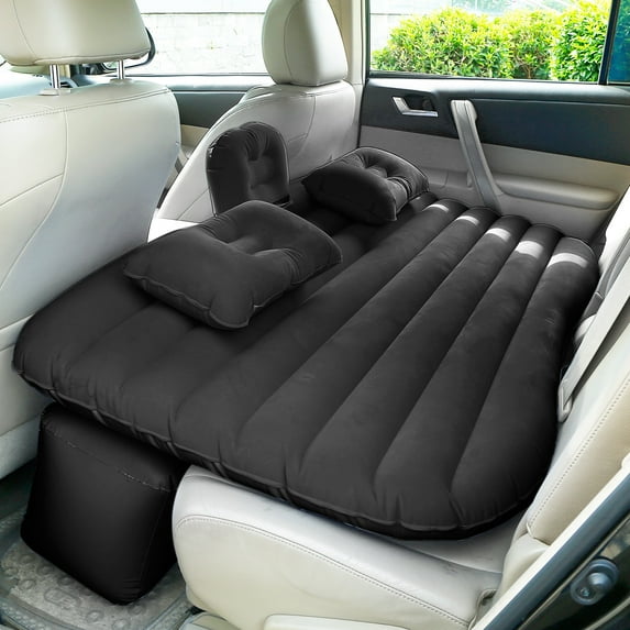 Car Air Mattress, iMountek Inflatable Portable Bed Travel, Camping, Vacation, Sleeping Blow-Up Pad Bed for Car Universal SUV, Grey