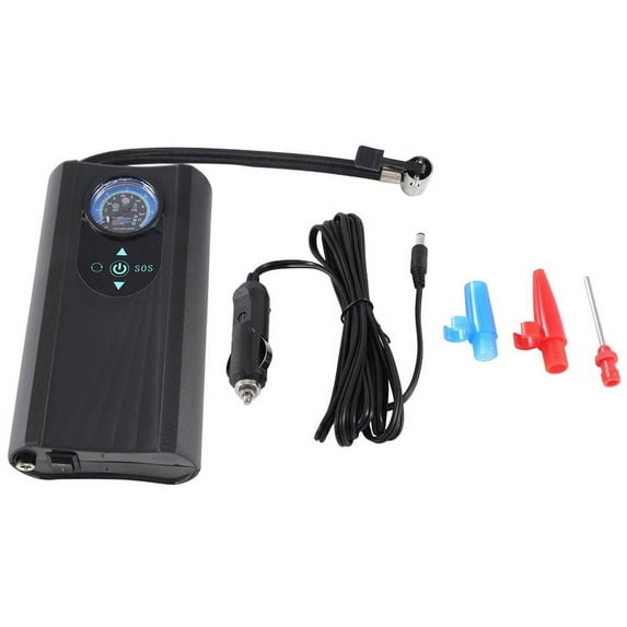 Car Air Pump Universal Portable Tire Inflator Air Compressor,1 x Car inflatable pump,Black