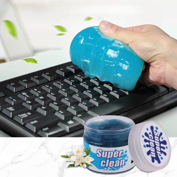 Car Air Vent Cleaner Gel - Reusable Automotive Interior Detailing Kit, Sticky Mud Putty for Dust Removal in Vents, Keyboard, Electronics, Home & Office