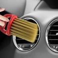 thumbnail image 1 of Car Air Vent Cleaning Brush 10x6cm Soft Bristle Interior Detail Tool Precision Gap Cleaner Handheld Durable for Dashboard Vents Auto Detailing, 1 of 5