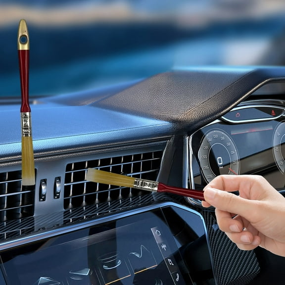 Car Air Vent Cleaning Brush, Detailing Interior Dust Remover Tool with Soft Bristles for Dashboard and Gaps, Multi Purpose Car Detailing Brush for Home Office Vehicle