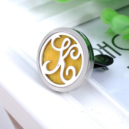 Car Air Vent Clips Initial K Aromatherapy Perfume Essential Oil Diffuser Locket