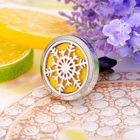 Car Air Vent Clips Snowflake Aromatherapy Perfume Essential Oil Diffuser Locket