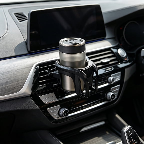 Car Air Vent Cup Holder Phone Stand Multi Function Drink Base Ashtray Mount for Coffee Cups Cans Bottles Keys Navigation Daily Driving Interior Storage Navigation Interior Storage Hands Free Cup Hold