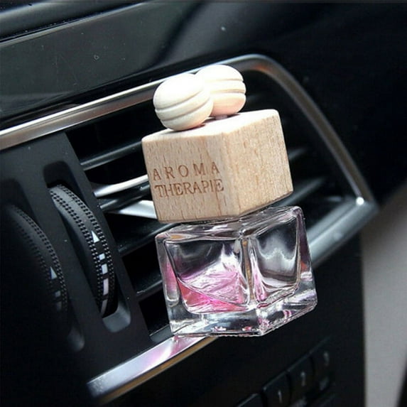 Car Air Vent Empty Refillable Perfume Clip Bottle Auto Air Freshener Perfume Diffuser Fragrance Glass Bottle