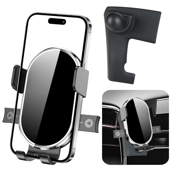 Car Air Vent Phone Holder, Auto Gravity Phone Mount with Ball Adapter, Universal Hands-Free Cell Phone Stand for Car Dashboard Vent