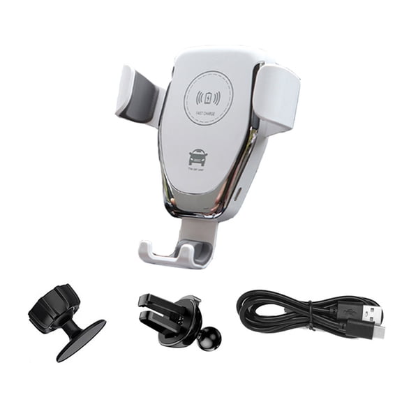 Car Air Vent Phone Mount Support Wireless Charging Auto Clamping Fast Release 360 Adjustable Rotating Design