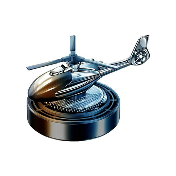 Car AirFreshener Helicopter Solar Energy Rotating Diffuser Decor Accessories US Y5T0