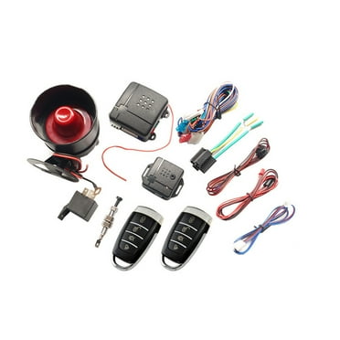 TOTMOX Universal Car Alarm & Keyless Entry System With Door Lock Actuators - Complete Security Kit