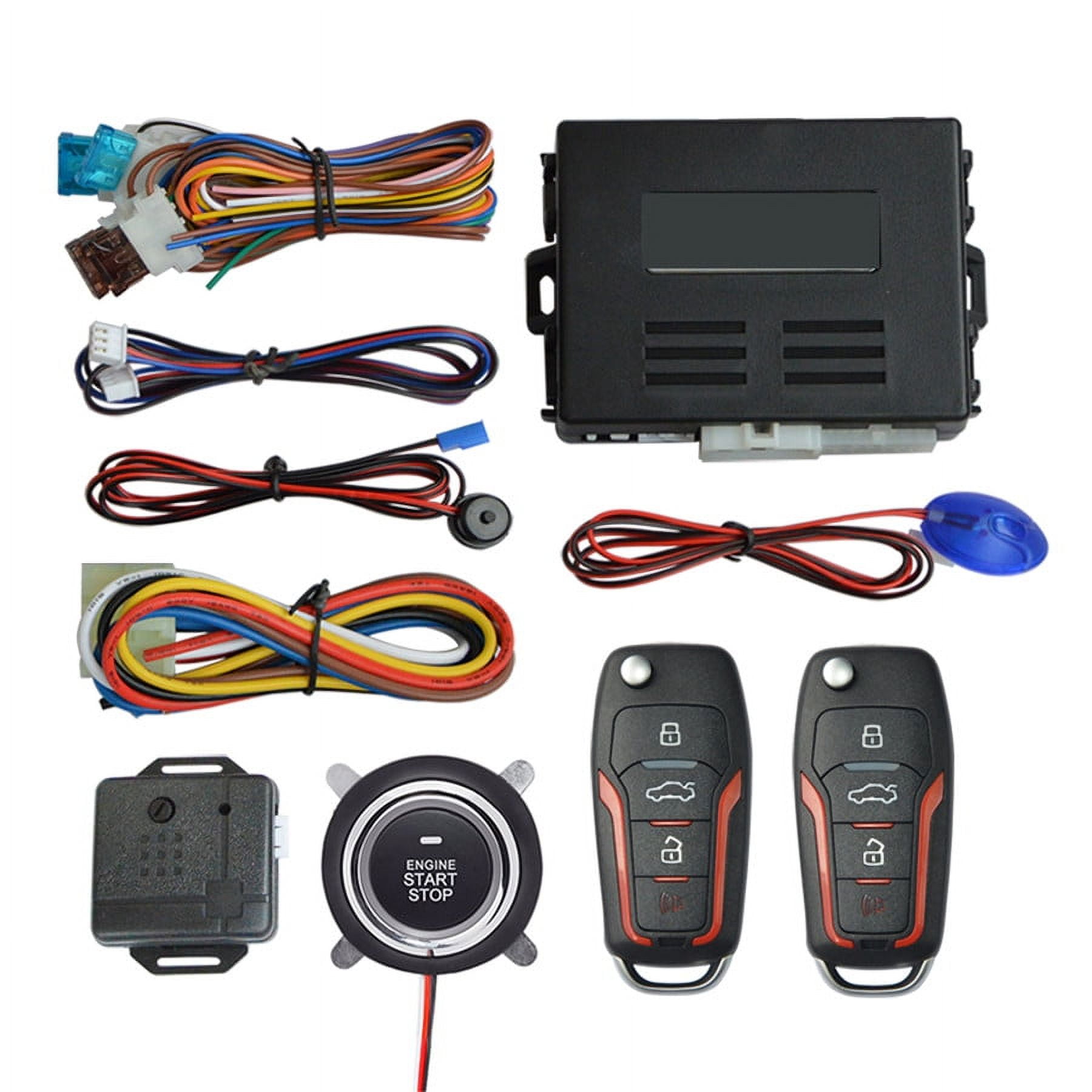 FYUU Advanced Car Alarm System with Remote Engine Start, Keyless Entry \u0026 Anti-Hijacking