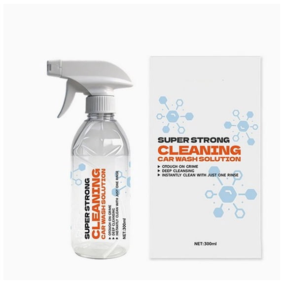 Car All Purpose Cleaner 300ml Super Strong Car Wash Solution Heavy Duty Deep Cleaning Car Wash Soap One-Rinse For Tough Grime Dirt
