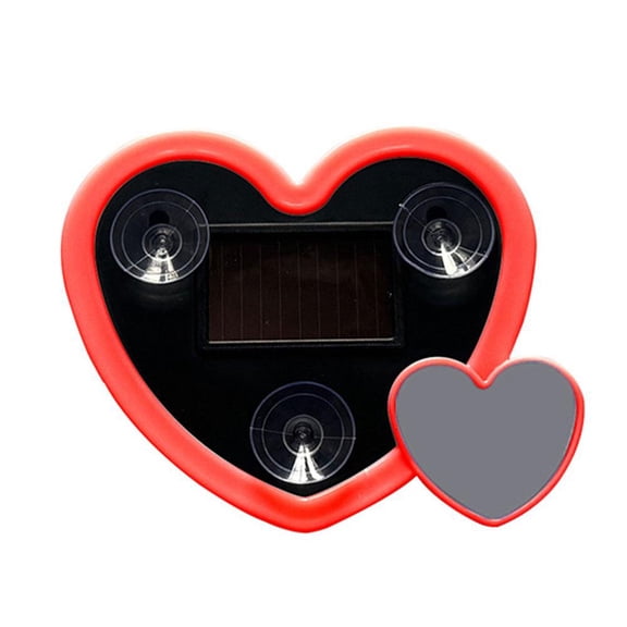 Car Ambient Light with Heart-Shaped Flashing Design, Solar USB Dual Power, 5 Modes with Sensors for Cars and Trucks