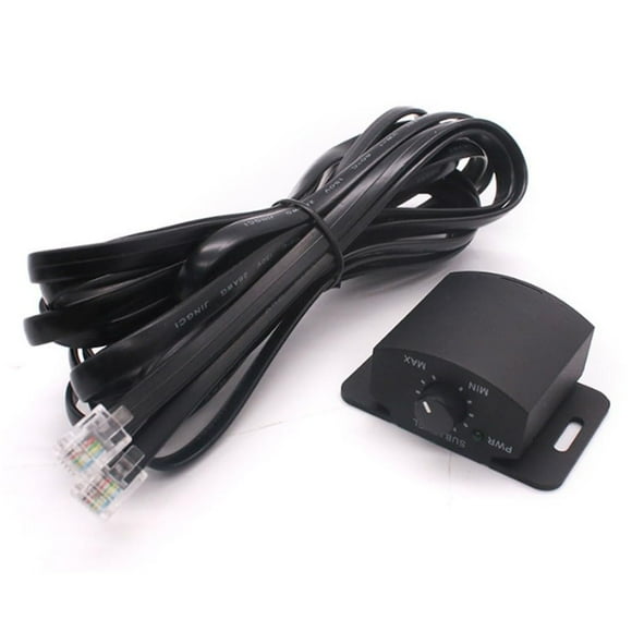 Car Amplifier Volume Remote Controller Speakers Computer Subwoofer Volume Adjustable Switch Converter Black