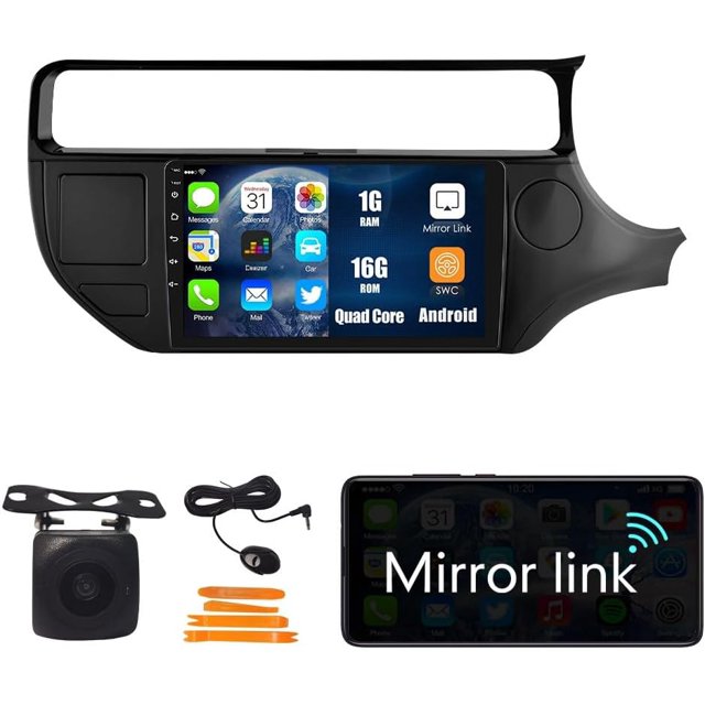 Car Android Navigation Stereo GPS Radio Reverse Camera Display 9" IPS