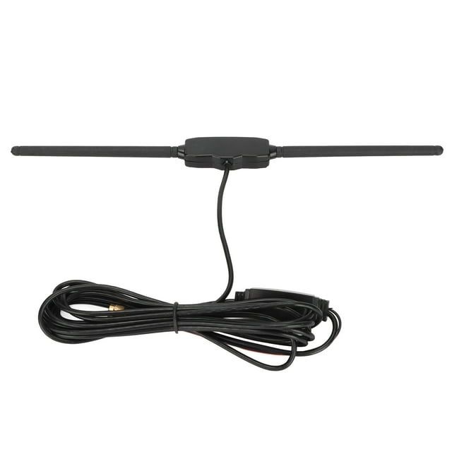 Car Antenna Stereo Adhesive DIN Plug Universal Vehicle AM FM Radio