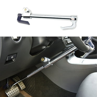 Car Anti Theft Device Foot Brake Pedal Lock Steering Wheel Lock, Gas Brake Clutch Lock, Universal Car Lock Security Protection For Truck/Auto/SUV/Van/Heavy Duty Vehicle-black
