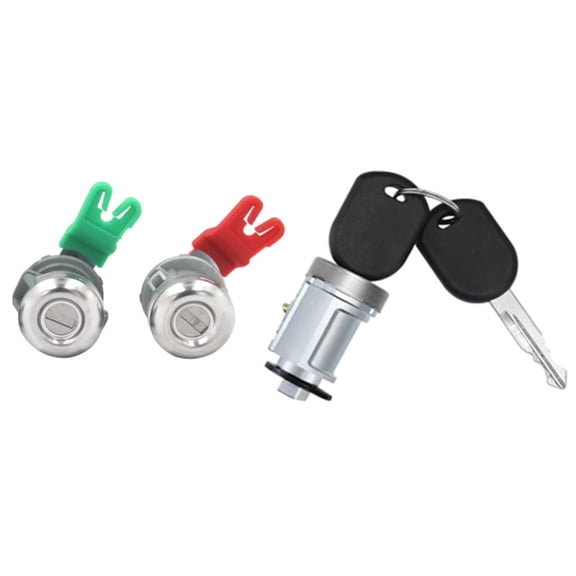 Car Anti Theft Door Lock Cylinder Kit Metal Plastic Composite Weatherproof Construction Hassle Less Installation 703362