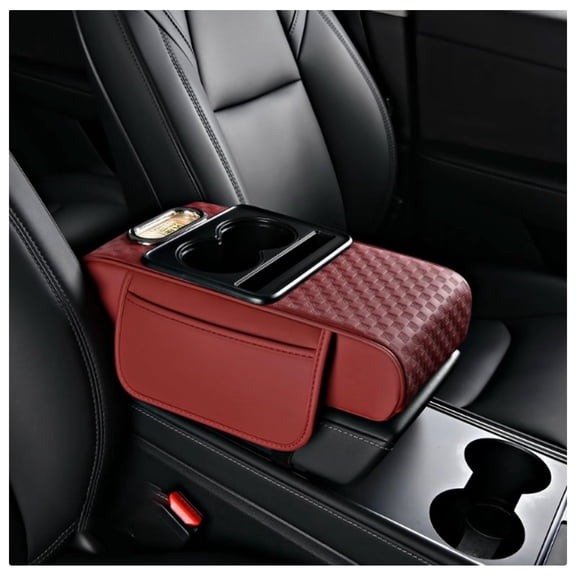 Car Arm Rest Cushion for Audi Q4 Sportback e-tron,Center Console Pillow Car Armrest Pad Trucks with Cup Holder, Pad Storage Bag