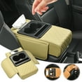 thumbnail image 1 of Car Armrest Box Pad, Multifunctional Car Tissue Box Storage Bag Elbow Pad, Three-in-one Center Console Organizer for Vehicle Interior, 1 of 4